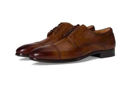 Мужские оксфорды Magnanni Macsen, кожаные, табачные