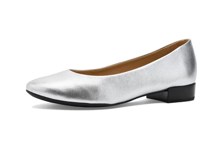 Женские балетки Marc Joseph New York Madison, серебристые