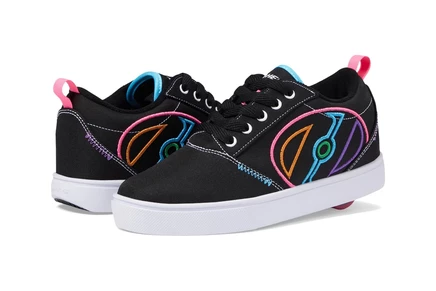 Унисекс кроссовки Heelys Pro 20 LG со съемными колесами, черно-многоцветные