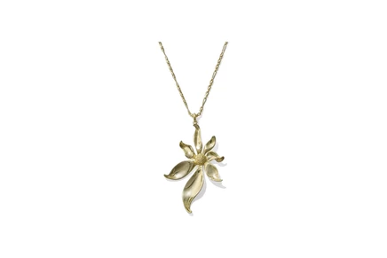 Колье Kendra Scott Anya Flower, золото, белые фианиты