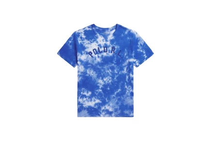 Polo Ralph Lauren Kids Logo Tie-Dye Cotton Tee (Big Kid) pacific royal