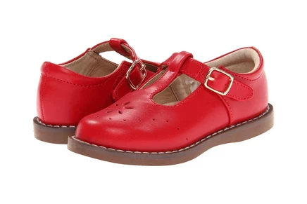 Туфли для малышей FootMates Sherry 2 кожа, красные