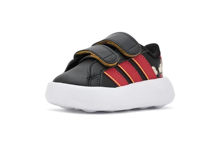 Детские кроссовки adidas Grand Court, черно-красно-желтые