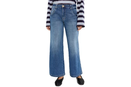 Женские джинсы KUT Petite Wide Leg, инкансдент