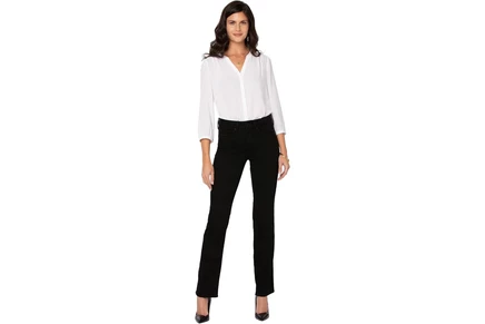 Женские джинсы NYDJ Petite Marilyn Straight, черные