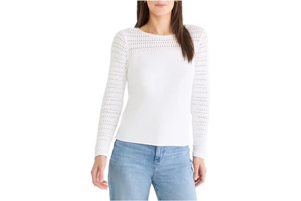 Свитер NICZOE Petite Placed Pointelle Sweater