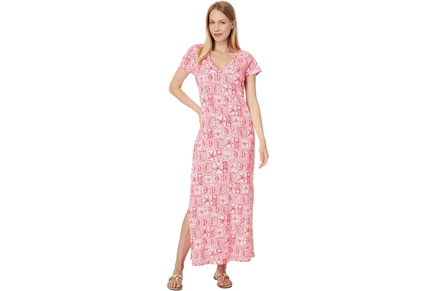 Платье Lilly Pulitzer Etta Short Sleeve Maxi Dr