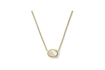 Колье Kendra Scott Daphne Frame, золото, кремовый перламутр