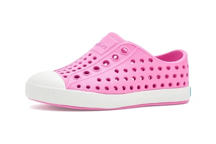 Детские слипоны Native Shoes Kids Jefferson, розово-белые
