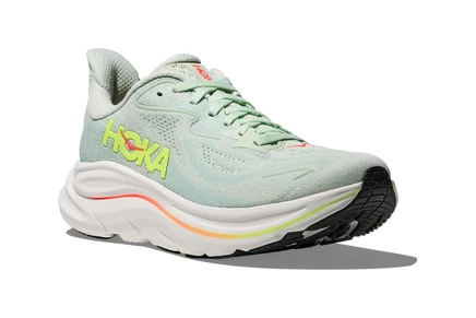 Женские кроссовки Hoka Clifton 10, бирюзово-оранжевые
