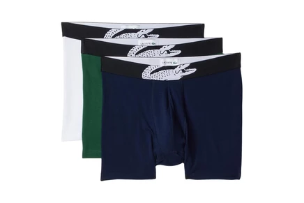 Мужские боксеры Lacoste 3 шт., зеленый/белый/тёмно-син.