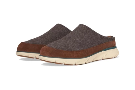 Мужские тапочки L.L.Bean Downeast Clog Wool, коричневые