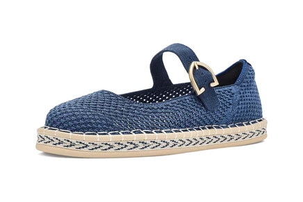 Женские туфли Rothy's The Espadrille Mary Jane, голубые