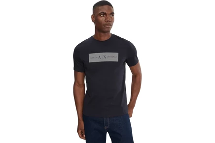 Футболка Armani Exchange White Edition Short Sleeve Box Tee Slim