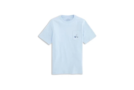 Детская футболка Vineyard Vines Sportfisher, светло-голубая