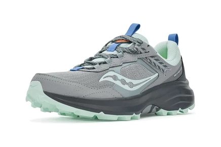 Женские кроссовки Saucony Excursion TR17, серо-бирюзовые