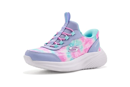 SKECHERS KIDS Hands Free Slip-Ins-Bounder Pro - Rainbow Rush 303619L (Little Kid/Big Kid) lavendar/multi