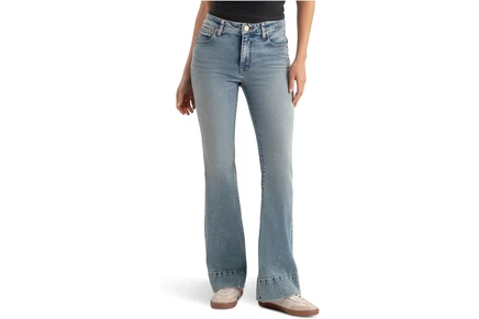 Брюки KUT from the Kloth Stella High-Rise Fab Ab Flare Back Darts with Wide Hem