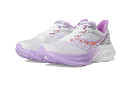 Женские кроссовки Saucony Endorphin Speed 5, бело-фиолетовые
