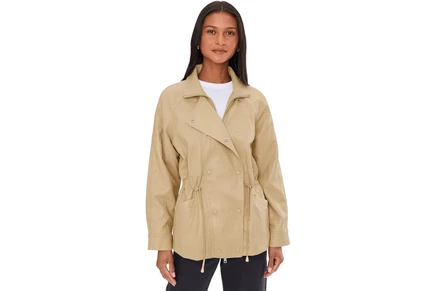 Пальто Avec Les Filles Anorak With Waist Drawstring
