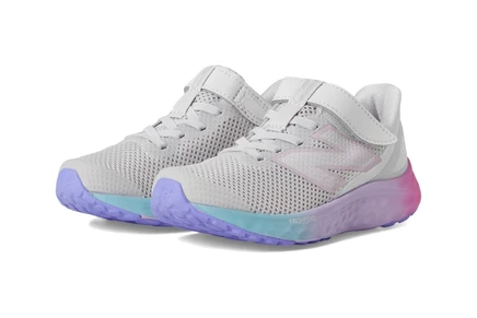 Детские кроссовки New Balance Fresh Foam Arishi v4, серо-розовые