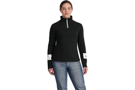 Женская флисовая куртка Spyder Speed 1/2 Zip, черная