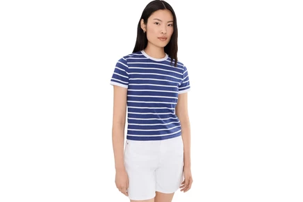 Топ Madewell Baby Tee Perfect Crew Neck in Stripe