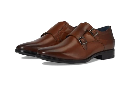 Мужские оксфорды Johnston & Murphy Gibbons Double-Buckle Monk, коричневые