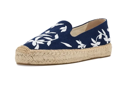 Женская эспадрилья Soludos Wild Petals Platform, темно-синяя