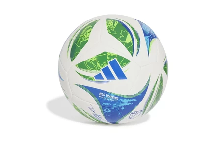 adidas MLS Club Soccer Ball white/green/glory blue/solar blue