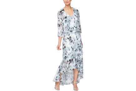 Платье Alex Evenings High-Low Chiffon Burnout with Jacket