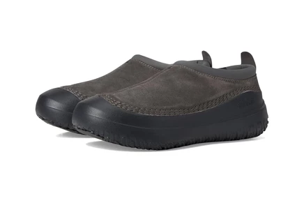 Мужские тапочки L.L.Bean Wicked Good Max, серо-черные с мехом