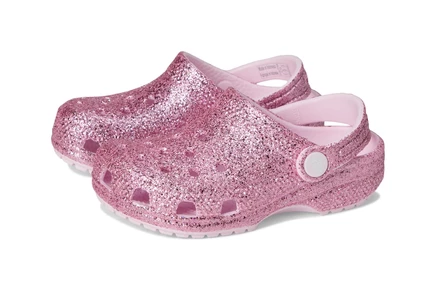 Детские сабо Crocs Classic Glitter, розовые