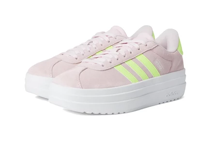 Кроссовки для детей adidas VL Court Bold, розово-желто-белые