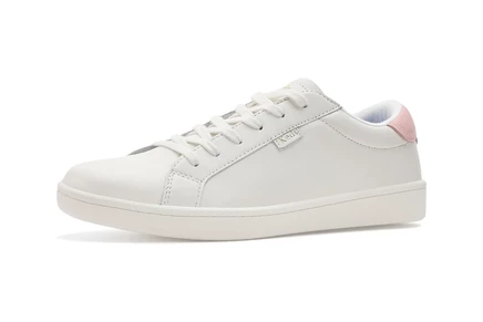 Женские кроссовки Keds Ace II кожаные, бело-пудровые