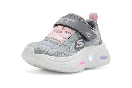 Детские кроссовки Skechers Sola Glow, серо-разноцветные