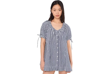 Платье Free People Farley Gingham Tunic