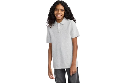 Детская футболка-поло Abercrombie Kids Swolo, светло-серый