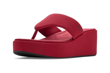 Женские босоножки FitFlop Platfforms, темно-бордовые