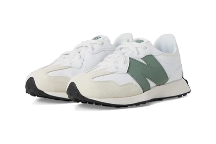 Детские кроссовки New Balance 327, white/dark juniper