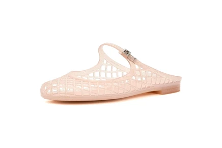 Женские туфли-мэри джейн Tory Burch Mellow Mary Jane Jelly, розово-серебристые