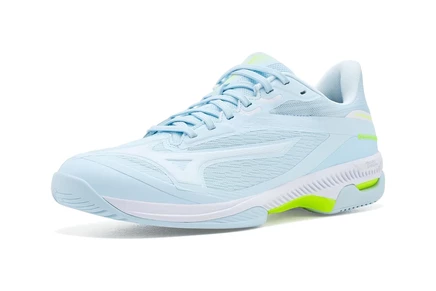 Женские кроссовки Mizuno Wave Exceed Court AC, голубо-желтые