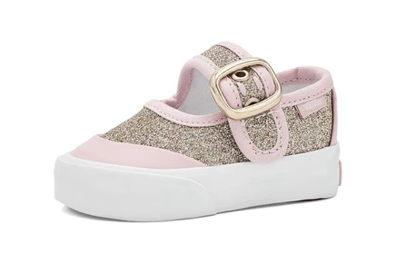 Детские туфли Vans Mary Jane, золотисто-розовые
