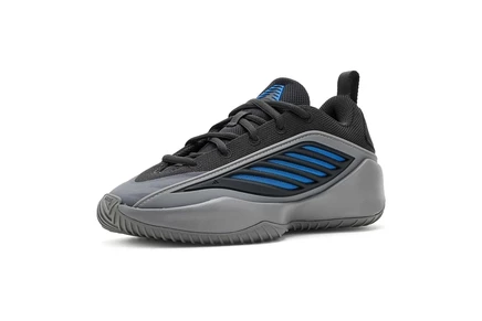 adidas Kids Believe That 1 Basketball (Big Kid) grey/carbon/lucid ray blue