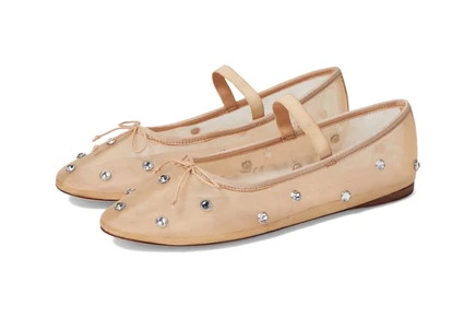 Женские балетки Loeffler Randall Leonie, карамель/прозрачный