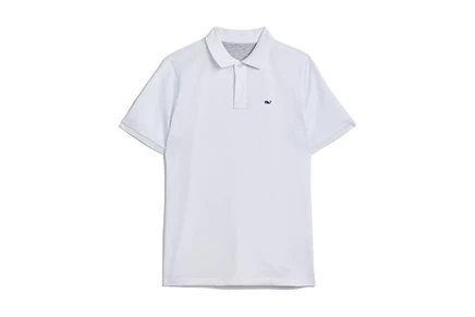 Детская поло Vineyard Vines Kids Edgartown Pique, белая