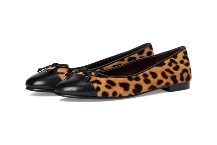 Tory Burch Cap-Toe Ballet classic leopard/perfect black