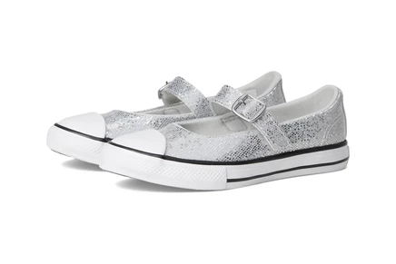 Converse Kids Chuck Taylor All Star Dainty Mary Jane Disco Easy On (Little Kid) barely grey/white/black