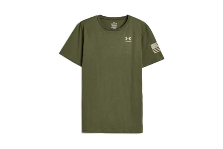 Детская футболка Under Armour Freedom Flag, хаки/песочная