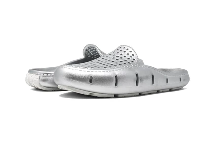 silver metallic/bright white